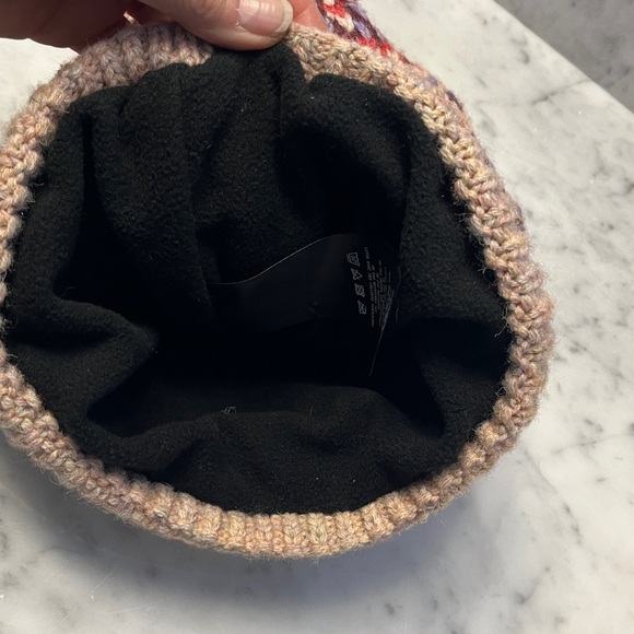 Free People First Frost Fairisle Pom Pom Beanie NEW - Picture 10 of 10